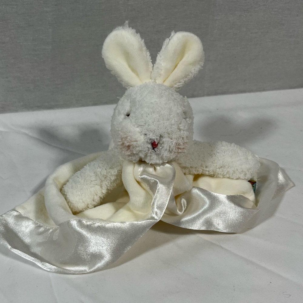 Bunnies By The Bay Lovey Rabbit Plush Security Blanket White Excellent